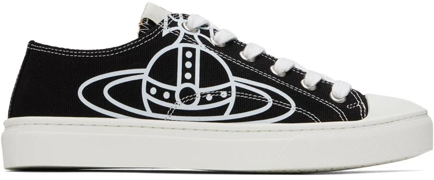 Vivienne Westwood Black Plimsoll Low-Top Sneakers 1