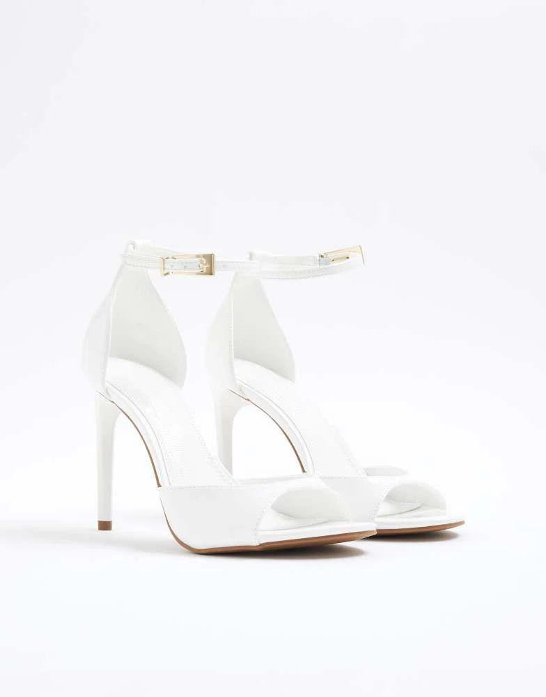 River Island River Island Closed back heels in white 4
