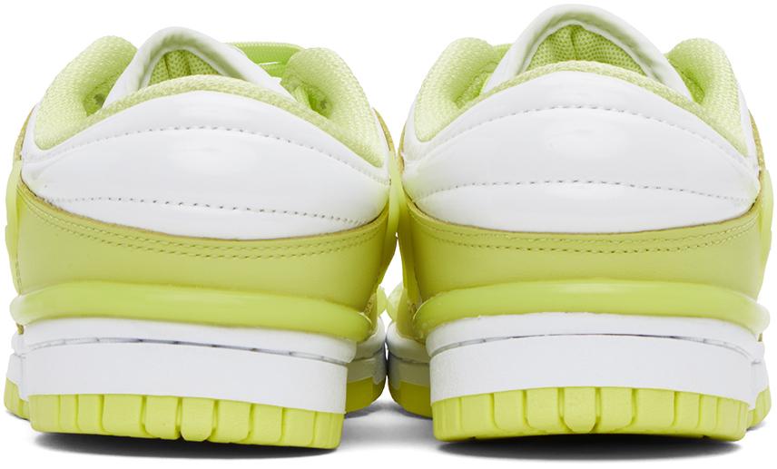 Nike Green & White Dunk Low Twist Sneakers