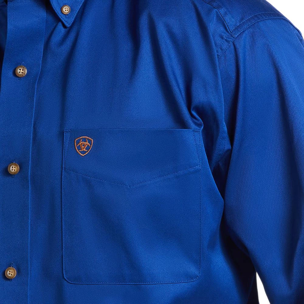 Ariat Solid Twill Long Sleeve Button Up Shirt 3