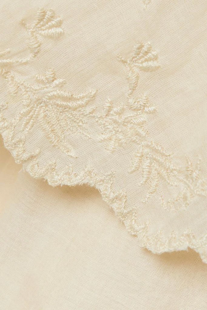 Isabel Marant Étoile Lelmon ruffled embroidered cotton-voile blouse 4