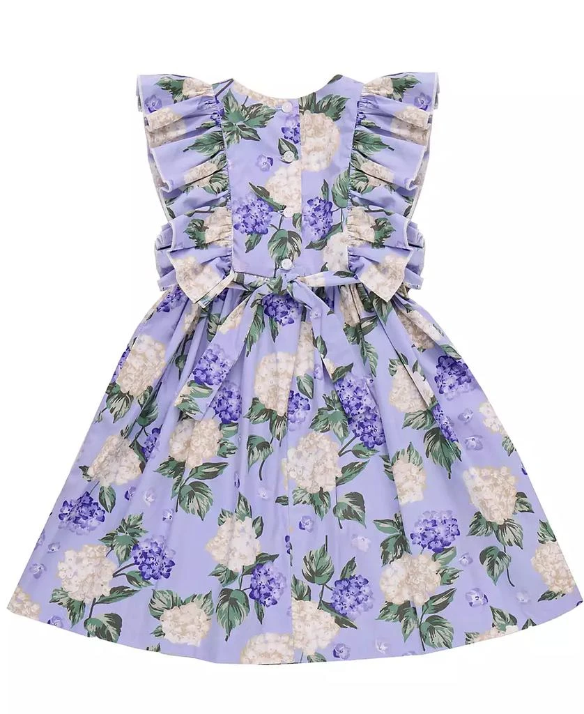 Bonnie Jean Toddler and Little Girls Hydrangea Print Smocked Dress 4