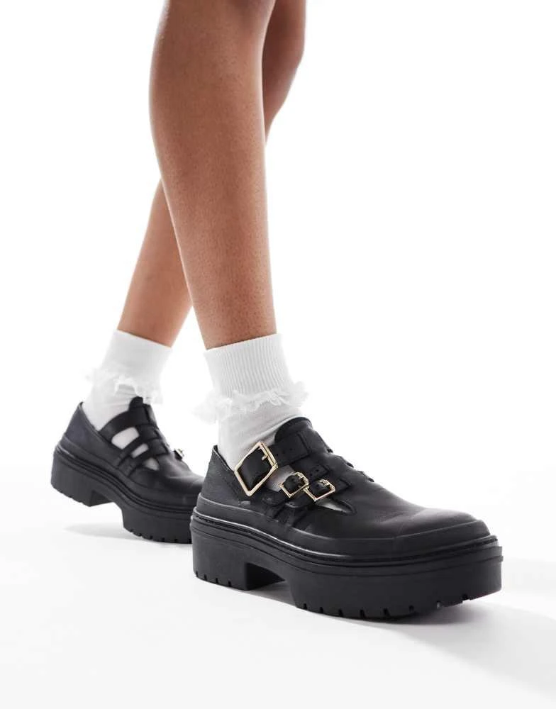 Converse Converse Chuck Taylor All Star platform mary janes in black 4