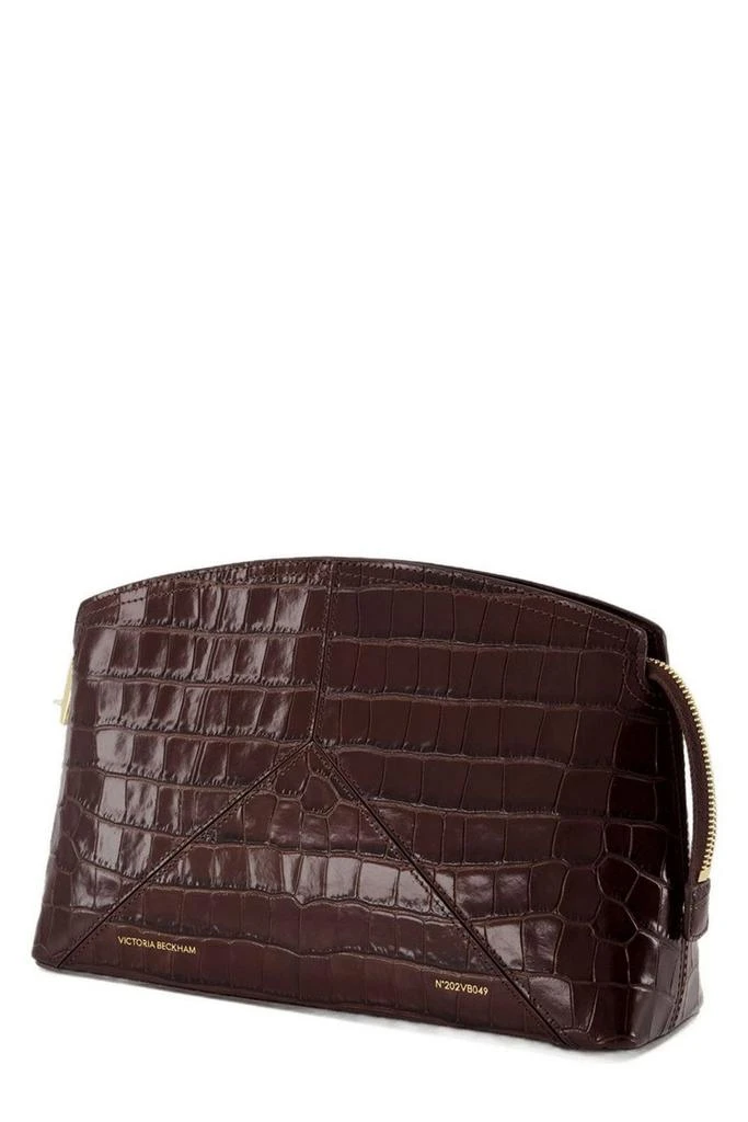 Victoria Beckham Victoria Beckham Zipped Embossed Clutch Bag 3