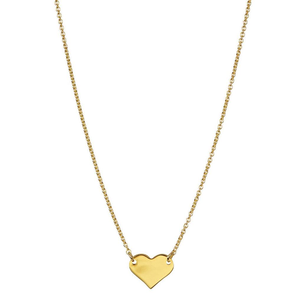 ADORNIA Heart Pendant Necklace   gold