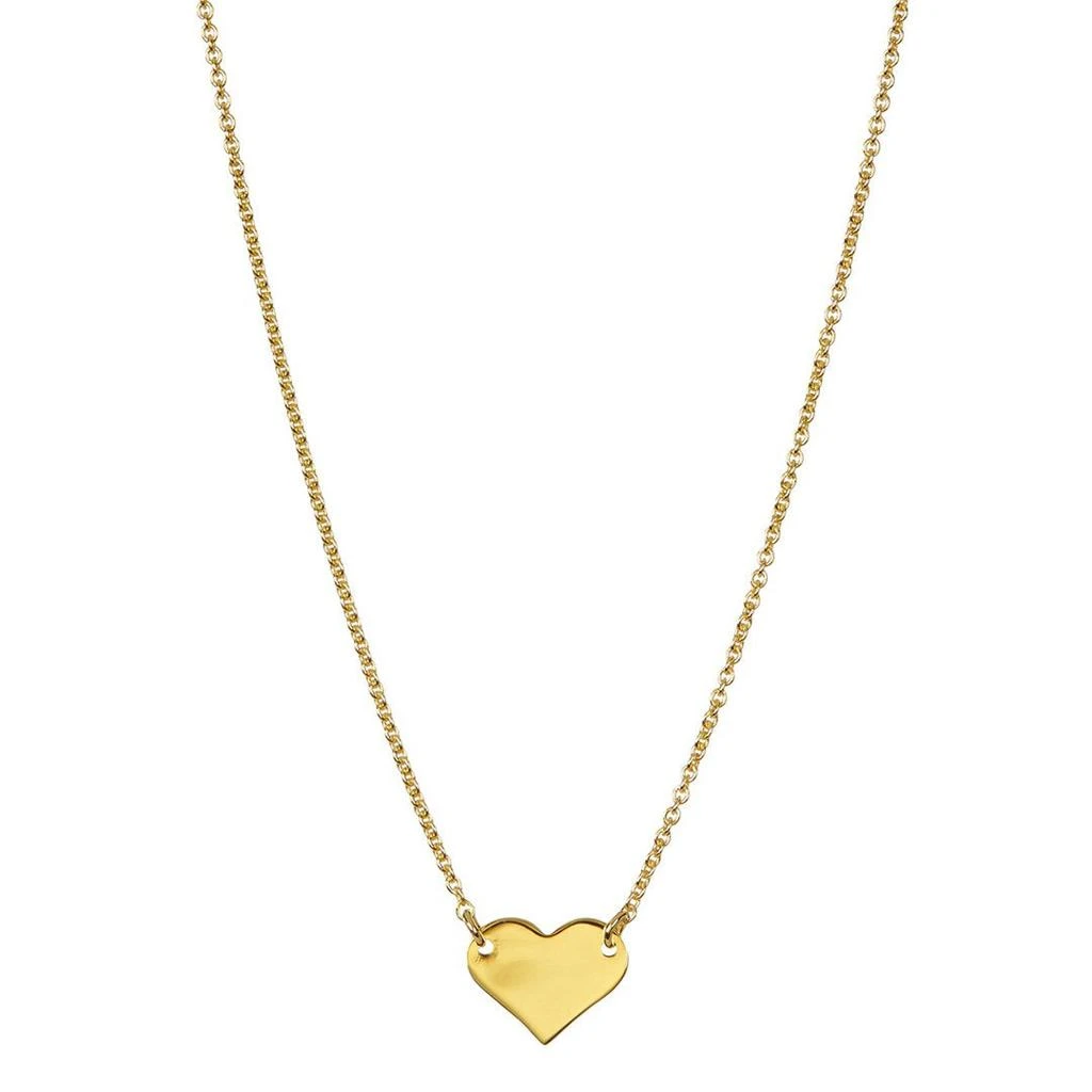 Adornia Heart Pendant Necklace   gold 1