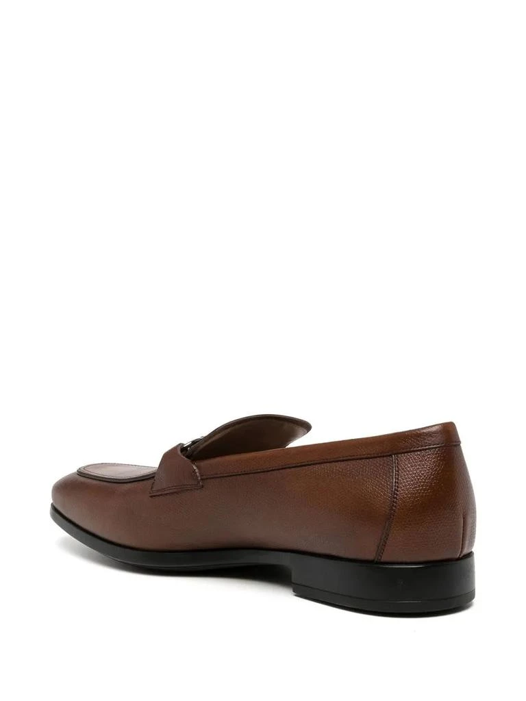 Salvatore Ferragamo Ferragamo Gancini-Trim Leather Moccasins 3