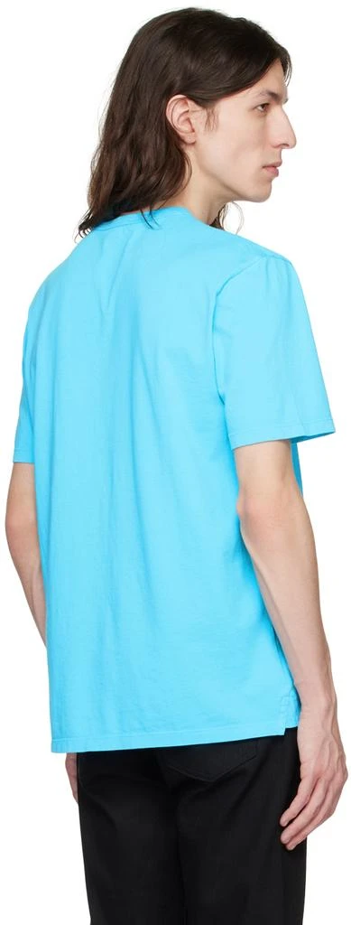 Vince Blue Garment-Dyed T-Shirt 3