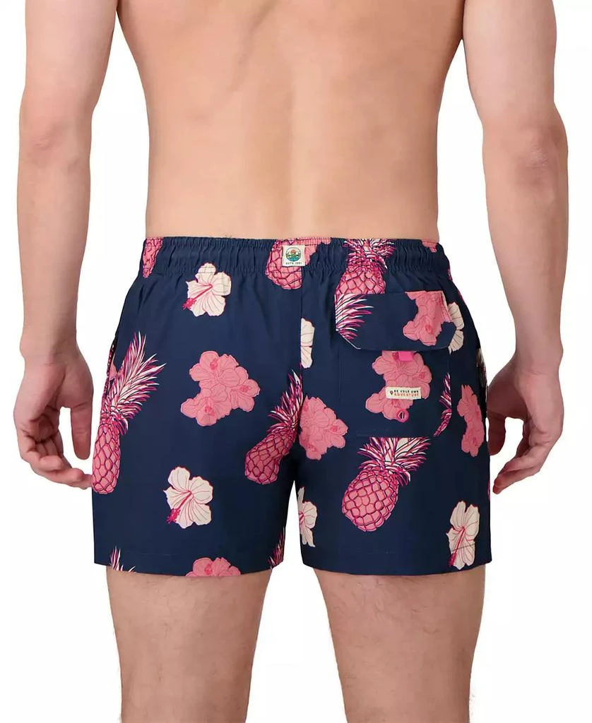 Sunset and Vines Men's Tropical-Pattern Woven Swim Trunks 3