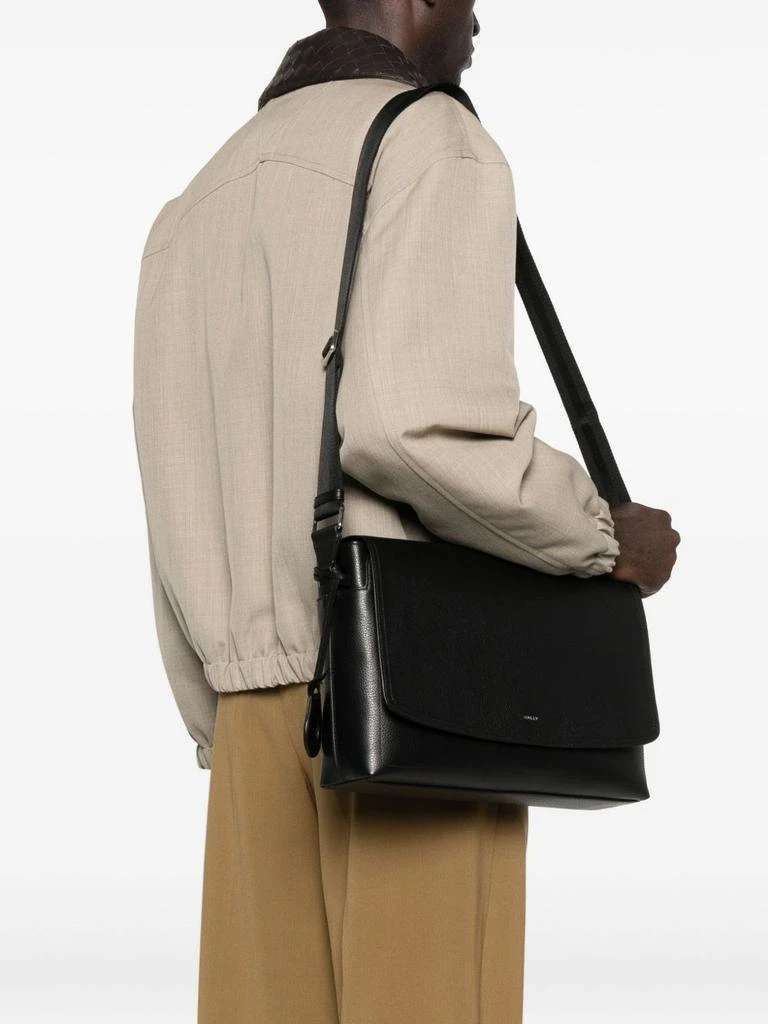 Bally Black Wallet with Adjustable Strap 2