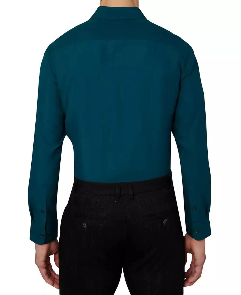 Calabrum Men's Regular Fit Solid Wrinkle Free Performance Dress Shirt 3