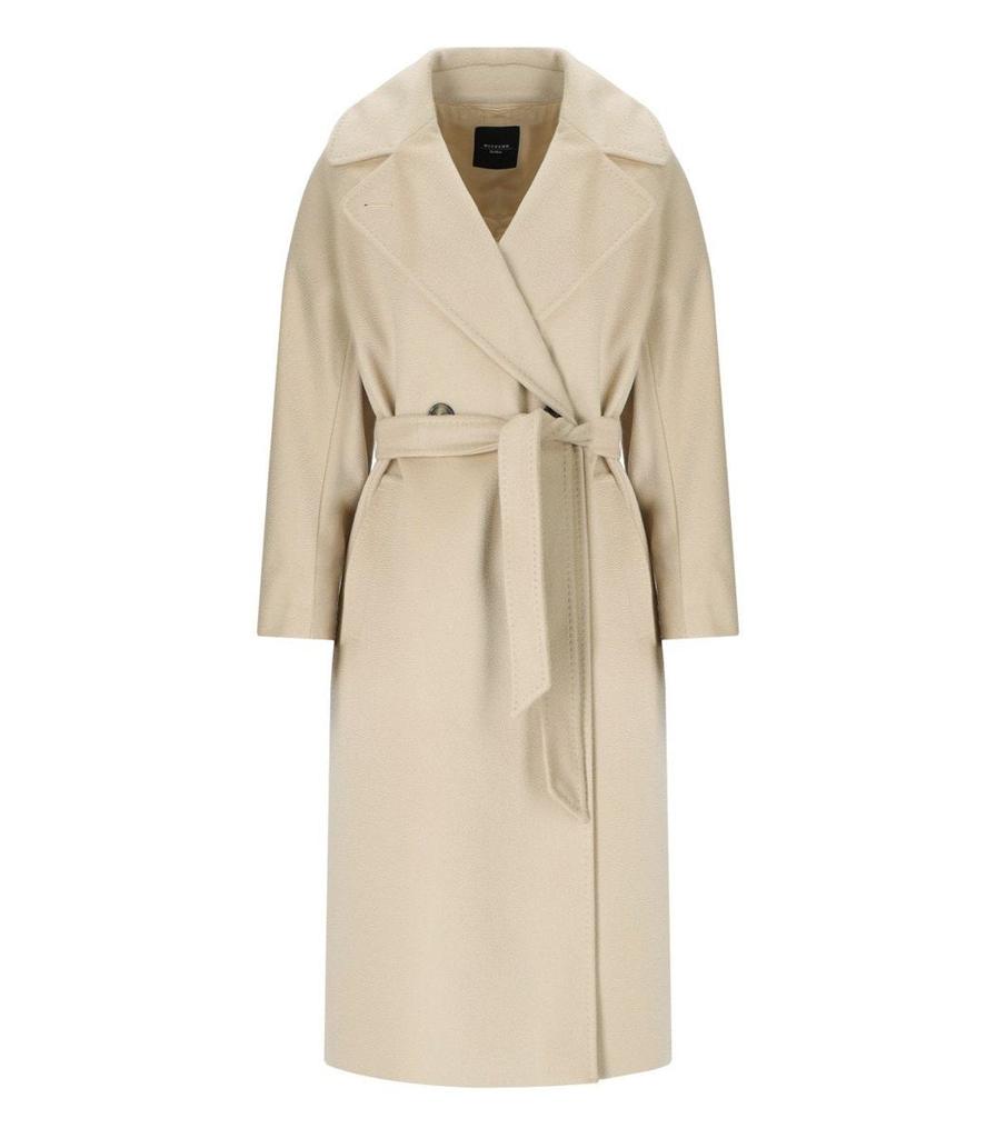 Weekend Max Mara Weekend Max Mara Resina Ivory Belted Coat