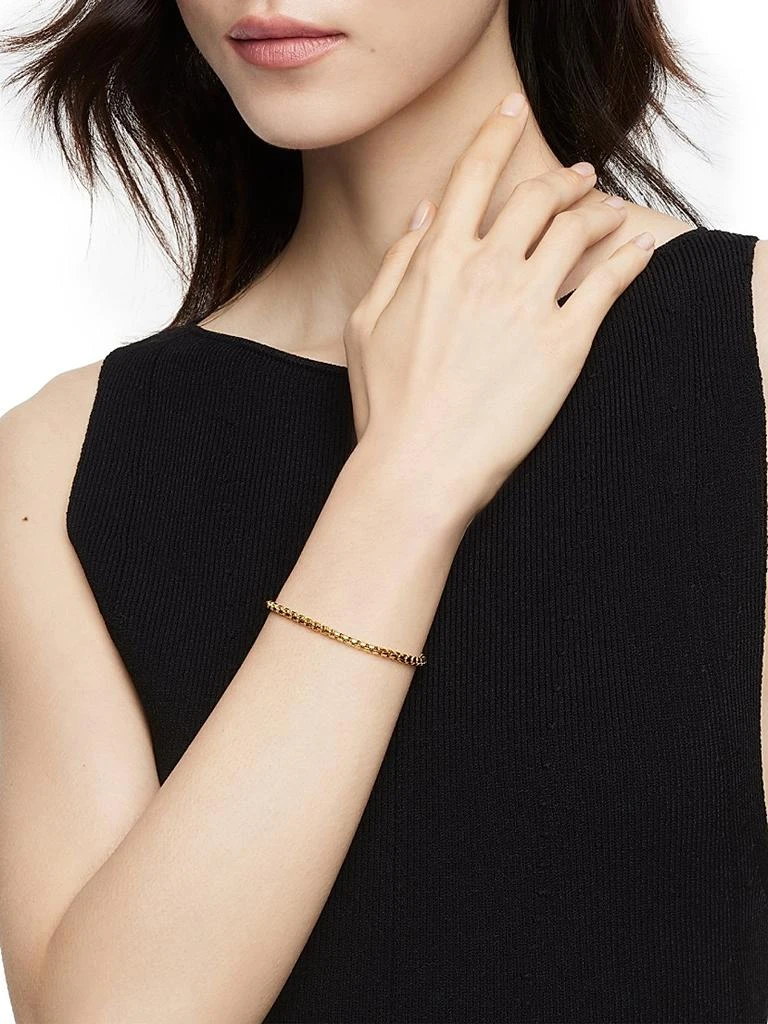 David Yurman DY Bel Aire Chain Bracelet In 18K Yellow Gold 2