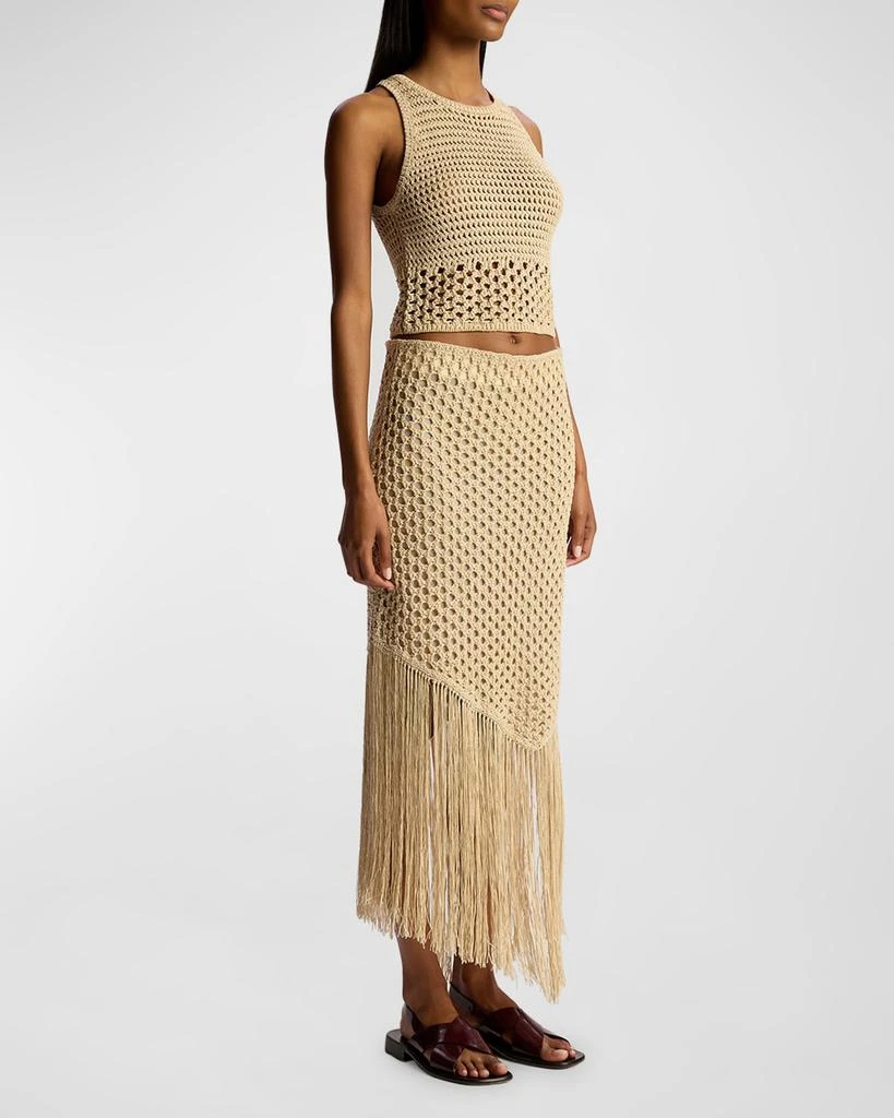 A.L.C. Leona Knit Fringe Midi Skirt 3