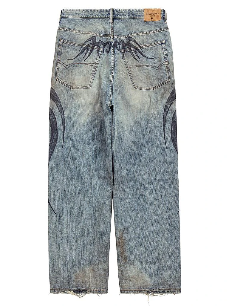 Balenciaga Y2k Stretched Knee Baggy Pants 2