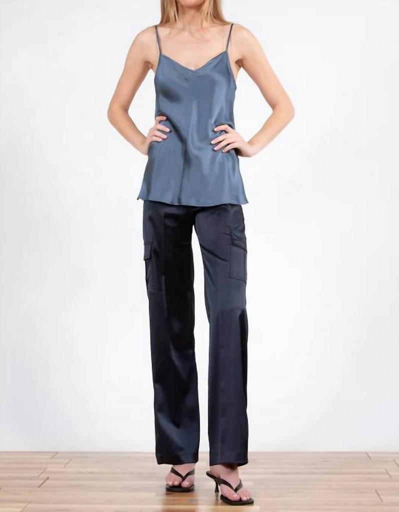 Avenue Montaigne Avenue Montaigne - Eclipse Liquid Satin Pant