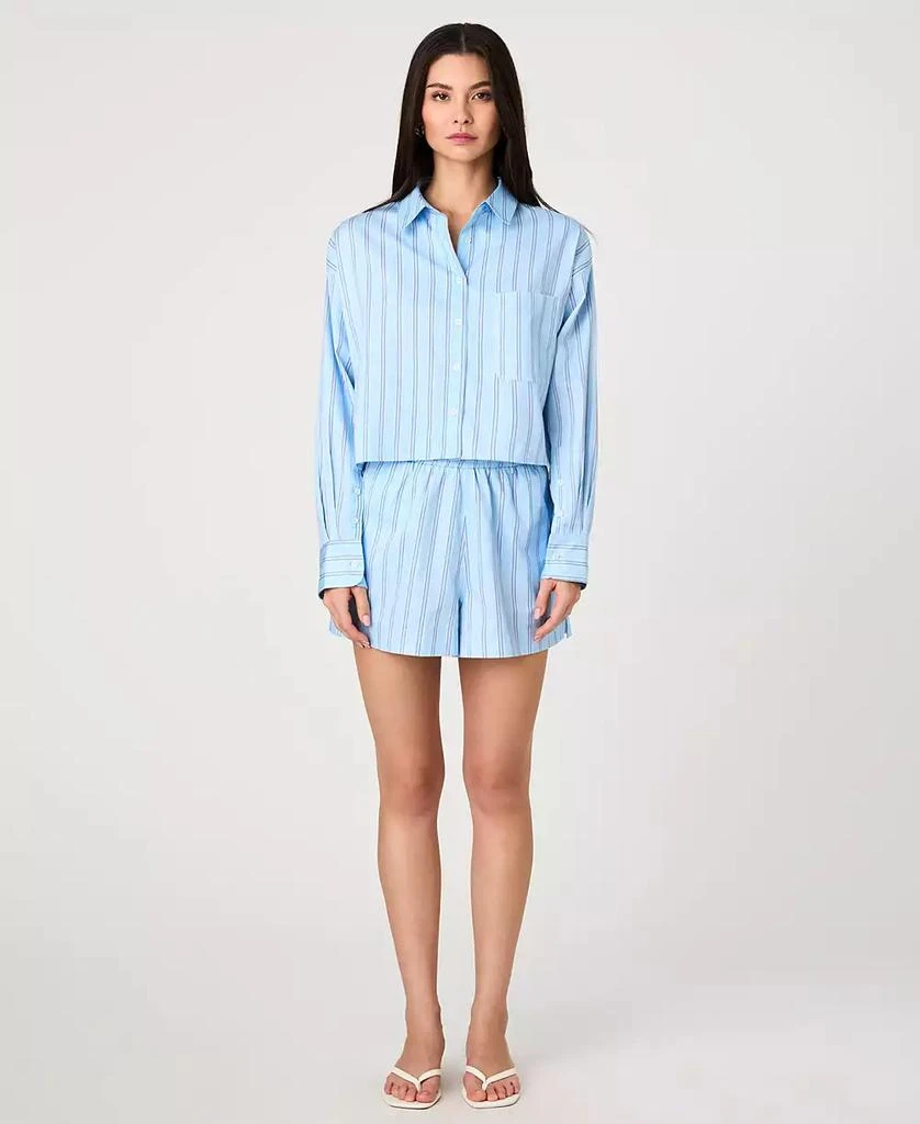 French Connection Women's Lorenzo Striped Cropped Shirt 1