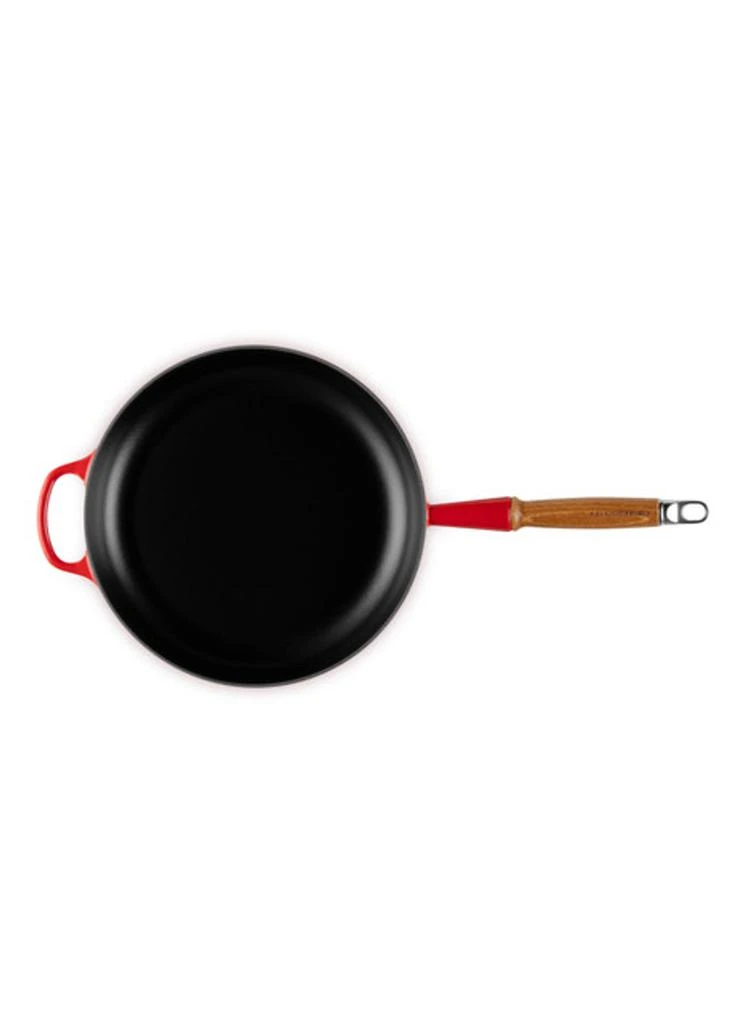 Le Creuset Signature cast iron frying pan with wooden handle 28cm 3