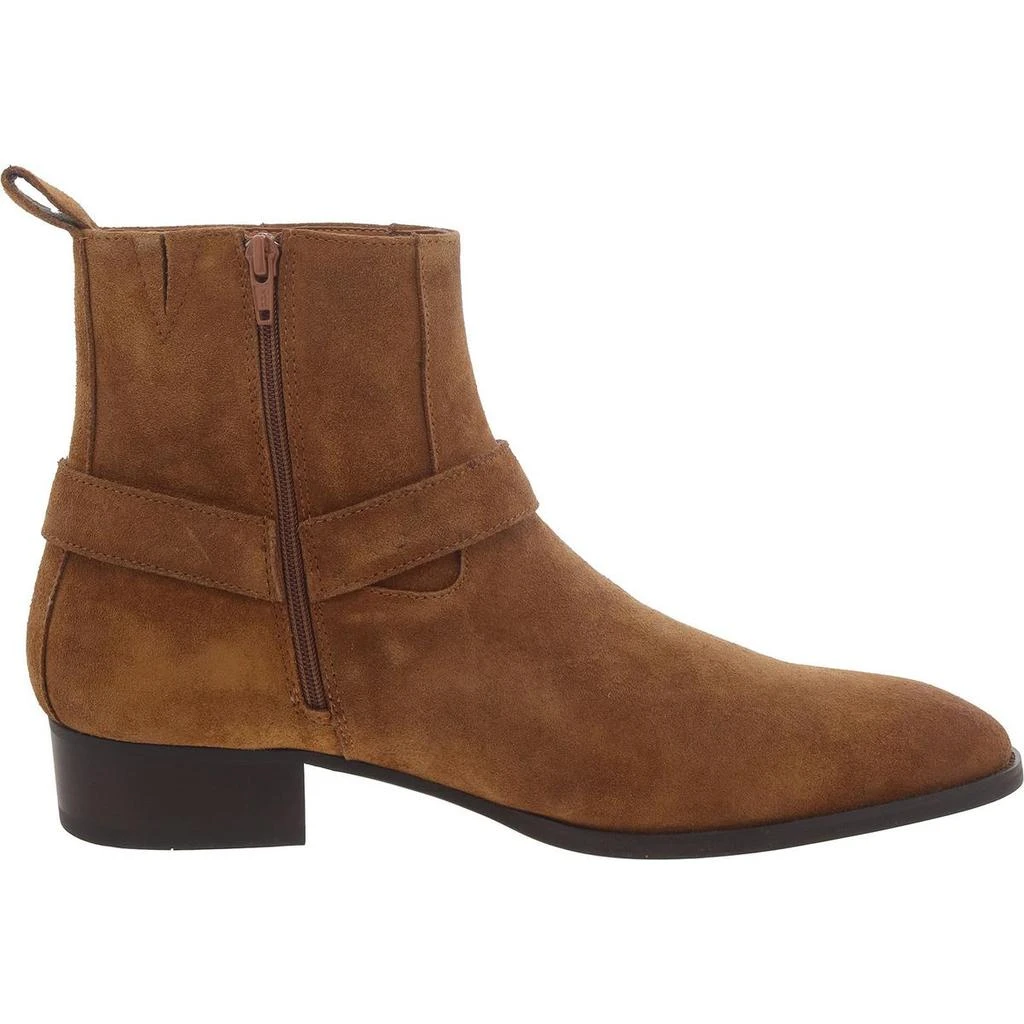 Steve Madden Mens Suede Harness Motorcycle Boots 2