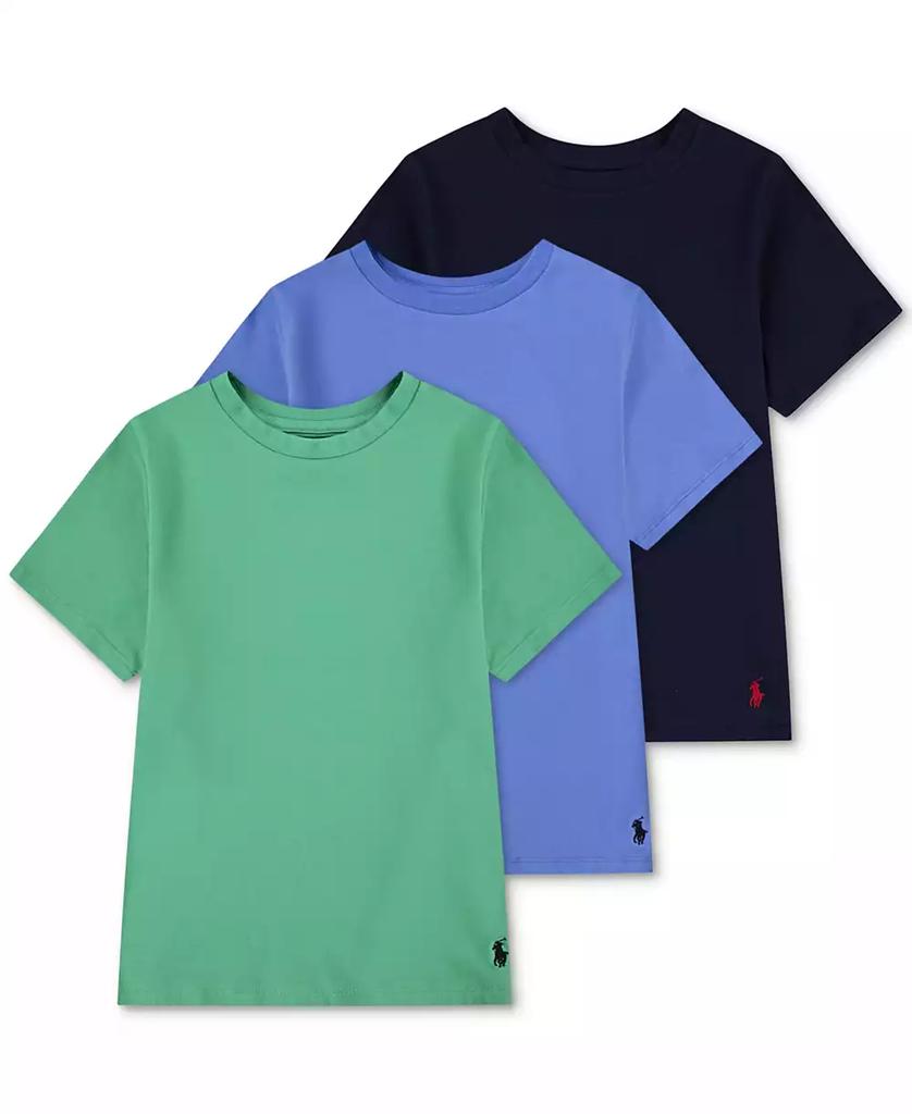 Ralph Lauren Big Boys Crewneck Undershirts, 3 Pack