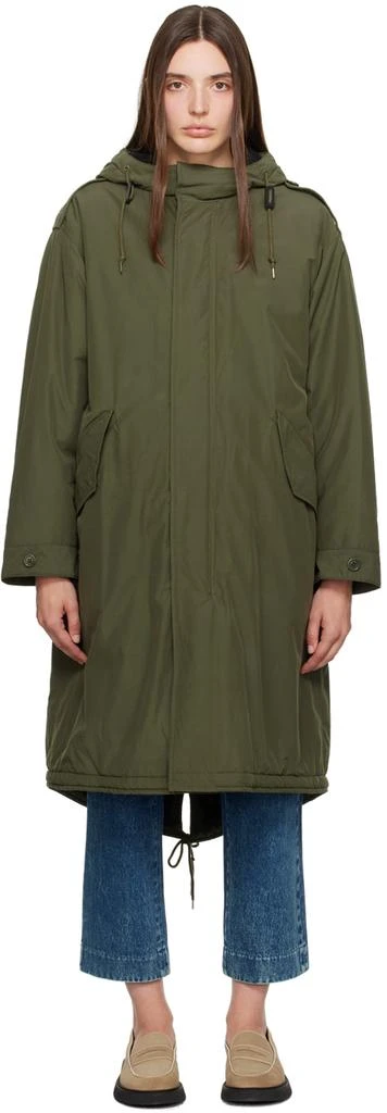 A.P.C. Green Maxine Coat 1