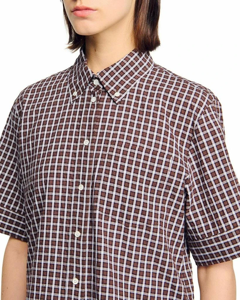 Sandro Oversized Check Shirt 4