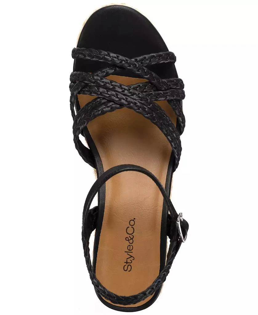 Style & Co Women's Vanaa Buckles Wedge Sandals, Exclusively at Macy's 3