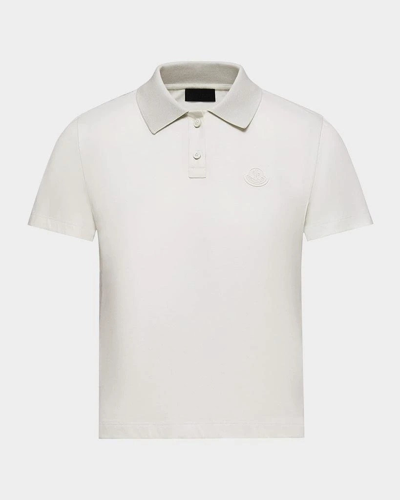 Moncler Short-Sleeve Logo Polo