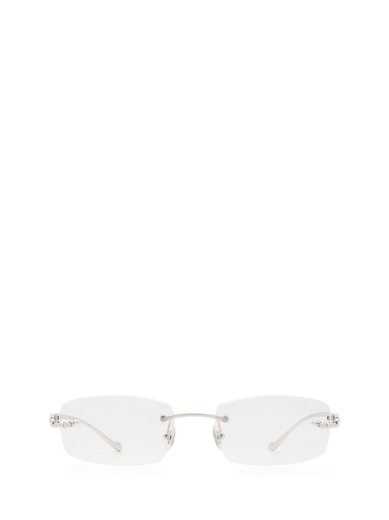 Cartier Cartier Rectangular Rimless Glasses 1