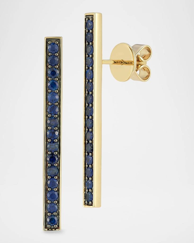 Walters Faith Classic 18K Yellow Gold and Blue Sapphire Earrings 1