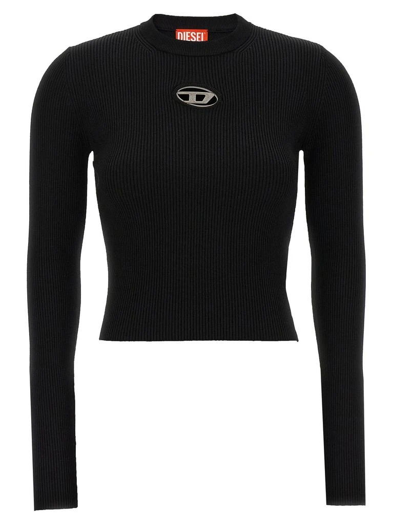 Diesel Diesel M-Valari Oval D Ribbed-Knit Top 1