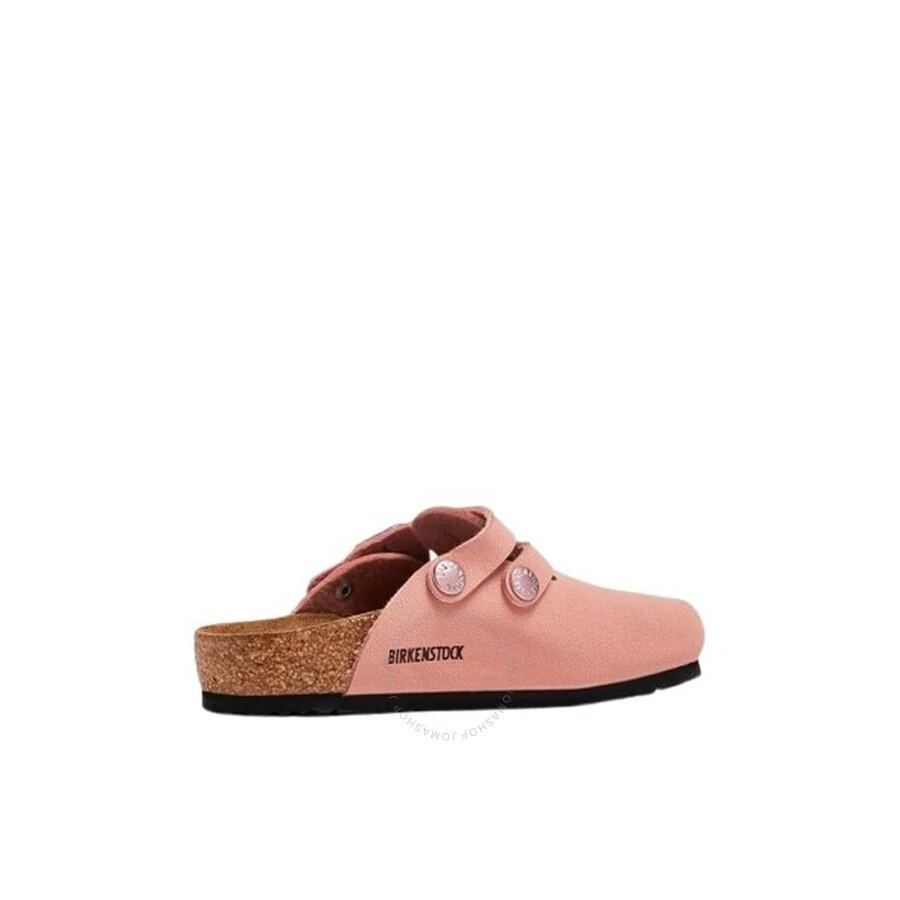 Birkenstock Kids Pink Clay Kay Birko-Flor Birkibuc Clogs 2