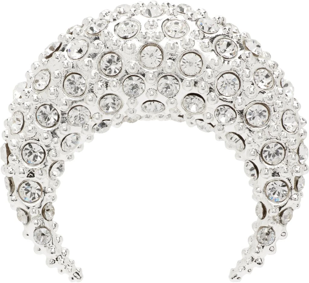 MARINE SERRE Crystal Moon Stud Single Earring