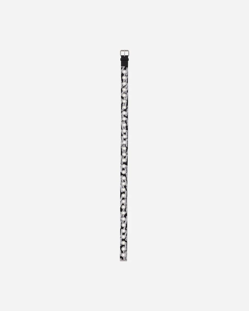 Hysteric Glamour Type Logo Eyelet Tape Belt Black 3