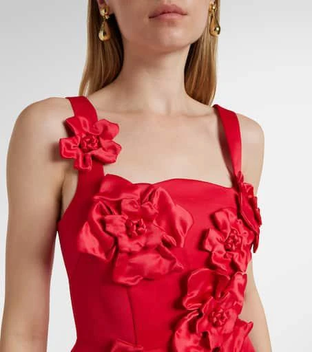 Leo Lin Rianne floral-appliqué maxi dress 4