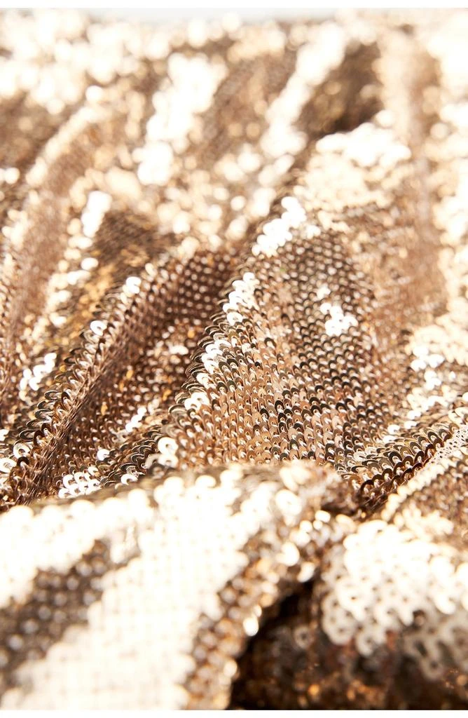 HALSTON Sya Sequin Plunge Halter Neck Cocktail Dress 8