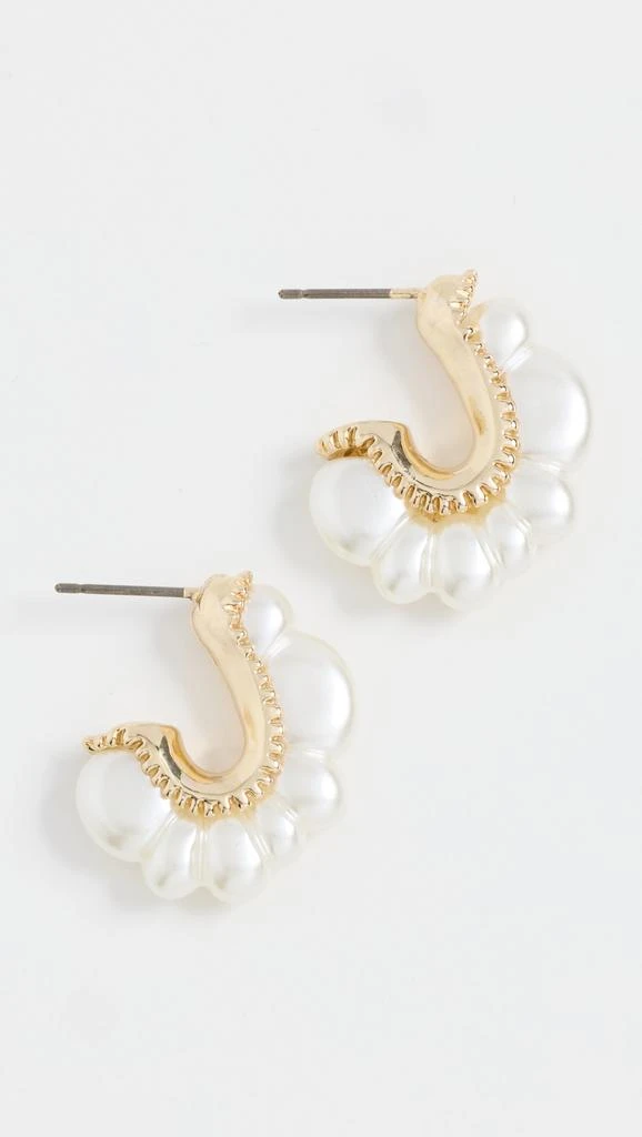 Argento Vivo TT Irregular Pearl Bubble Hoops 1