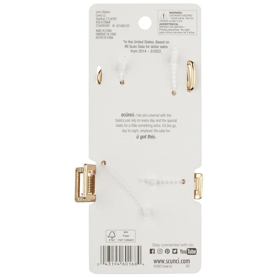 Scunci Metal Claw Clips 2