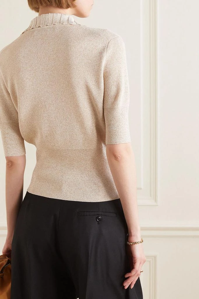 Proenza Schouler Metallic knitted top 3