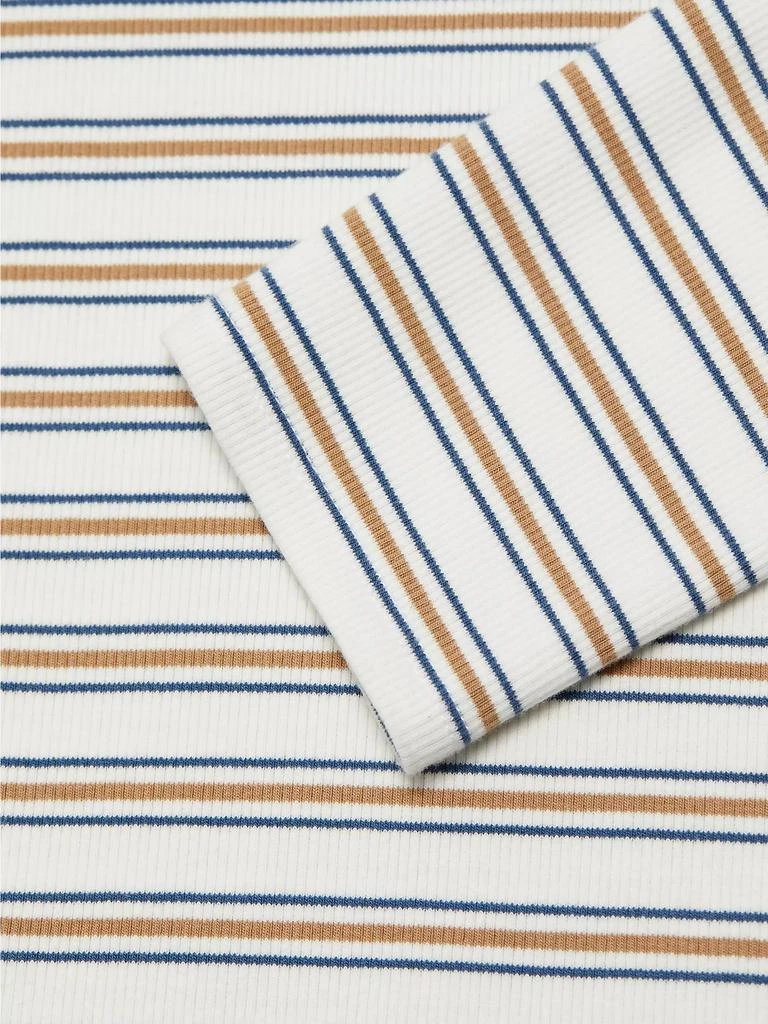 VERONICA BEARD Delano Striped Stretch-Cotton Top 7