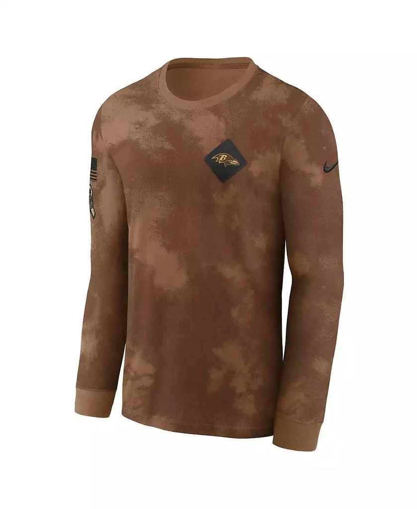NIKE Men's Brown Baltimore Ravens Salute To Service Long Sleeve T-Shirt 2