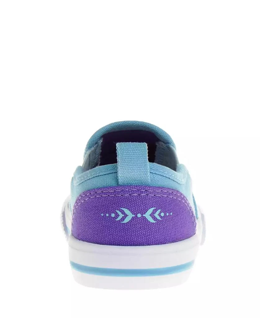 Disney Little Girls Frozen Slip On Canvas Sneakers 3