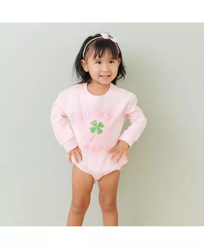 Sweet Wink Baby Girls Lucky Charm St. Patrick
s Day Long Sleeve Romper 2