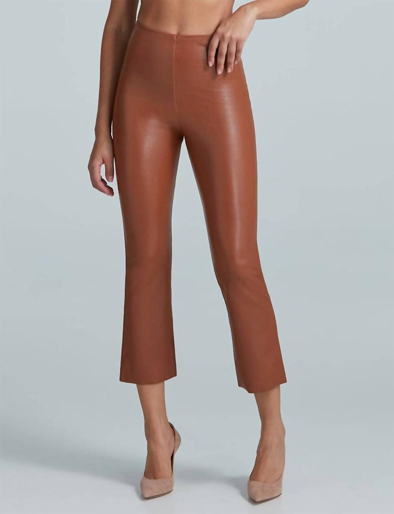 Commando Commando - Faux Leather Crop Flare Leggings