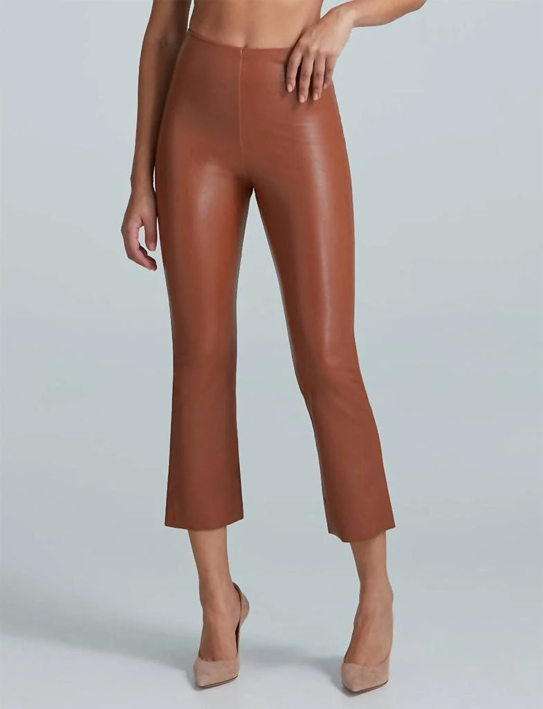 Commando Commando - Faux Leather Crop Flare Leggings 1