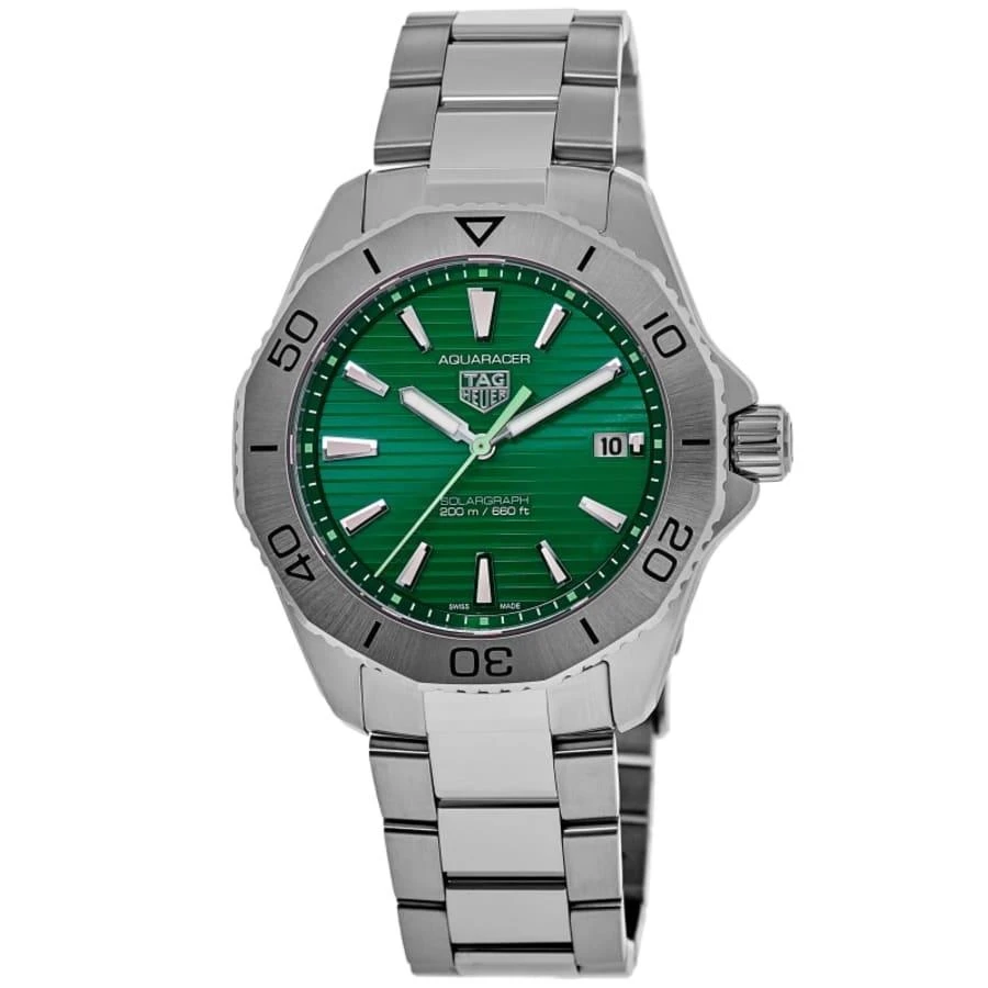 TAG Heuer Aquaracer Professional 200 Solargraph Quartz Green Dial Steel Men's Watch WBP1115.BA0000 1