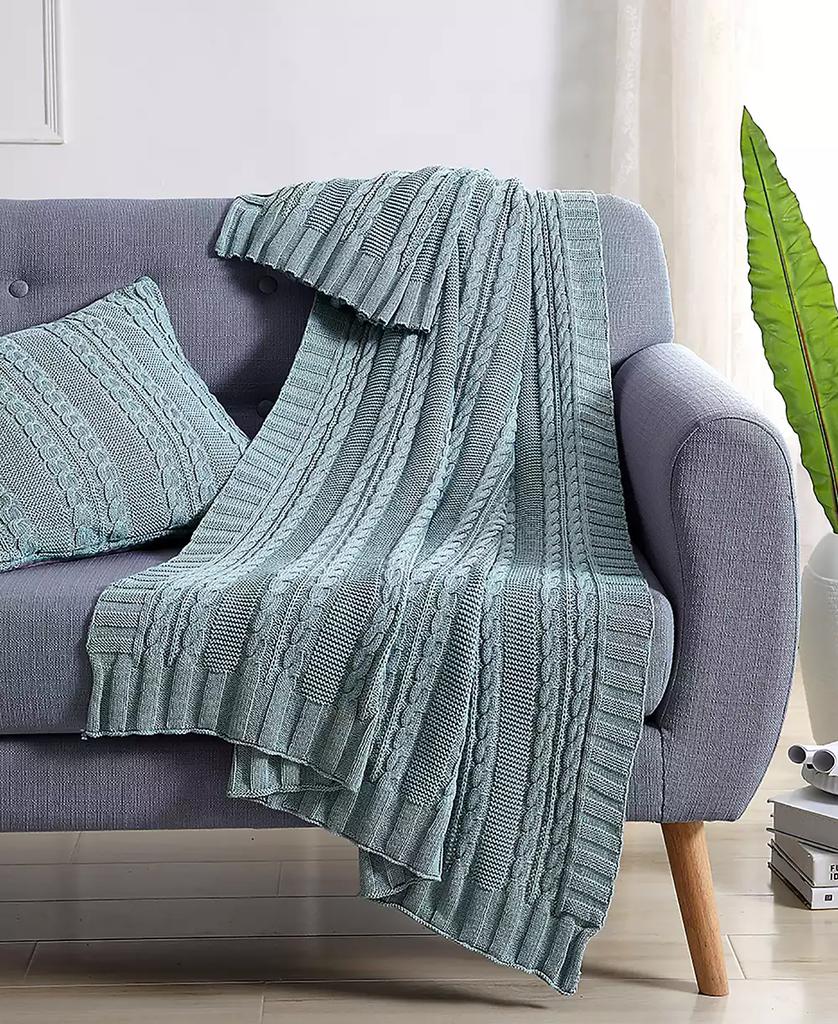 VCNY Home Dublin Cable Knit Throw, 50" x 70"