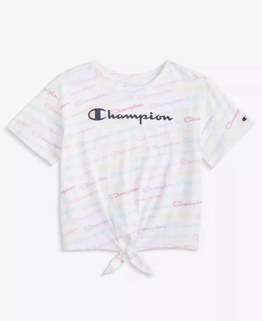 CHAMPION Big Girls Meet and Greet Tie-Front T-Shirt 7