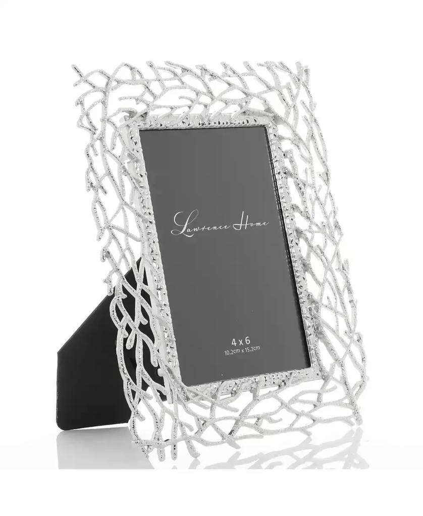 Lawrence Frames Branch Design Metal Picture Frame, 4" x 6" 3