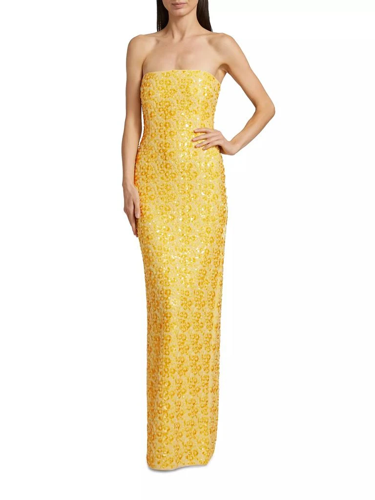 SIMKHAI Savia Sequined & Beaded Bustier Column Gown - Dresses & Skirts -  Free Shipping - BeyondStyle